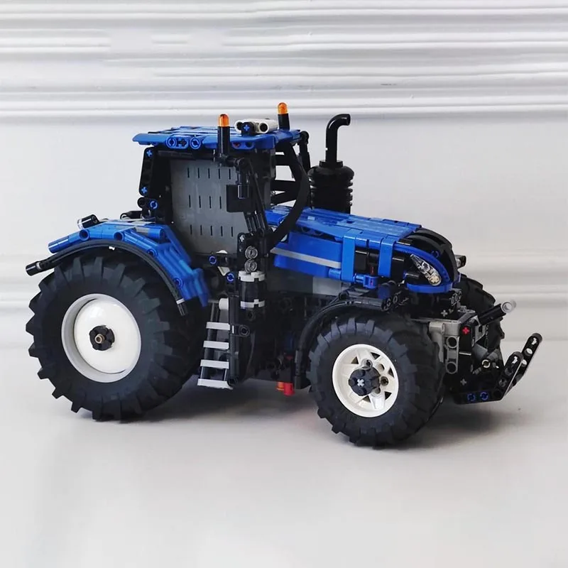 1092PCS MOC New Holland T8 Tractor Control+ Version 2 Technic Farm Vehicle Model Custom Building Blocks Educational Assembly Toy