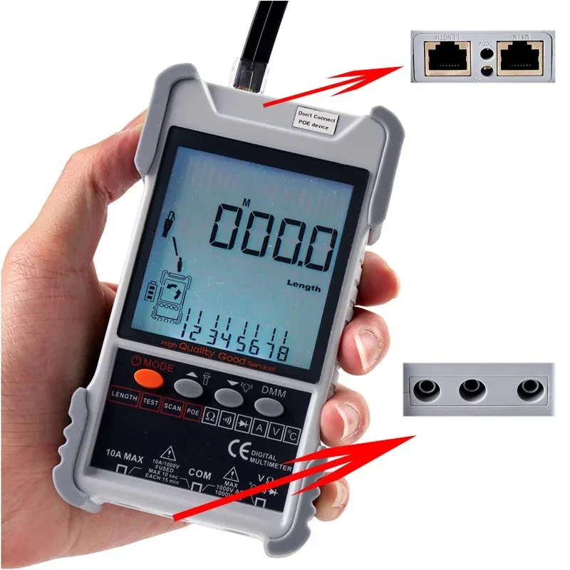 Network line finder multimeter 2-in-1 lithium battery charging