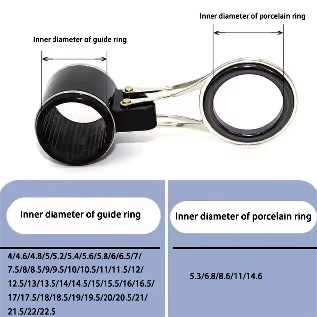 42 Stück Sea Pole Guide Ring Top Wire Ring Repair Kit DIY Zubehör – Detail 1