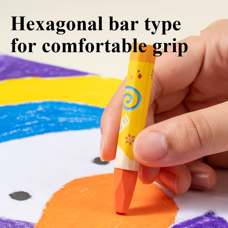 ديلي 6961-6964 أقلام تلوين شمعية ناعمة بألوان 12-36 لونًا أقلام رسم فنية معتمدة من الاتحاد الأوروبي والولايات المتحدة للرسم والتلوين الإبداعي #5