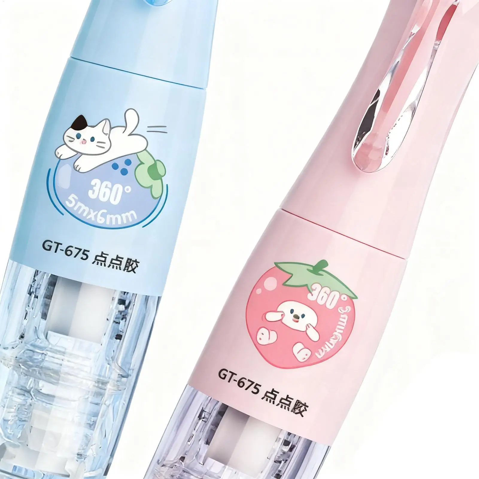 سجل القصاصات شريط لاصق 360 درجة دوران شرائط 4 قطع سجل القصاصات الحرفية الغراء عداء للحرف اليدوية سكرابوكينغ المجلات #1