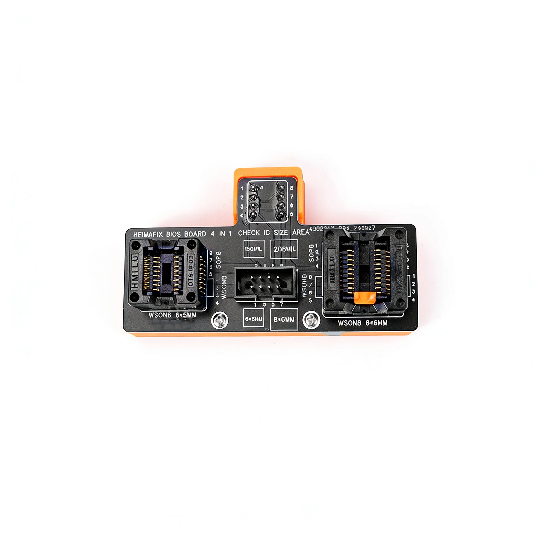 SOP8/WSON8/QDFN8 Burner Module BI-OS Jumpers Programmer Adapter 6x8 5x6MM 150 208MIL for CH341/RT809H/RT809F/TL886 Series