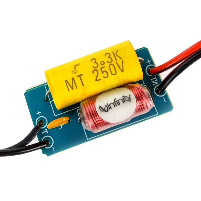 Tenghong 2 szt. Głośniki wysokotonowe Pure Audio z filtrami krzyżowymi 40W 4/6 Ohm, samochodowy tweeter, modyfikowany filtr 1-drożny, dzielnik częstotliwości DIY — zdjęcie produktu 3