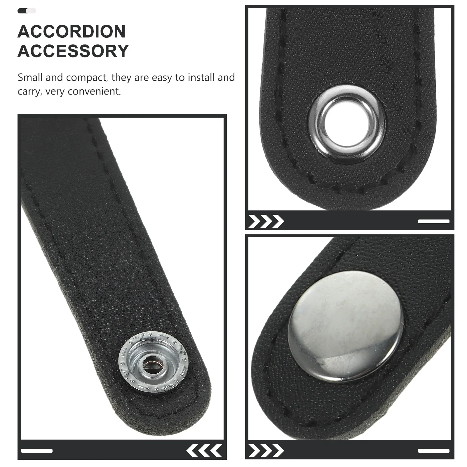 

1 Set Universal Double Layer Accordion Bellows Buckle Belt Lightweight Portable Strap For Concert Practice Accordion