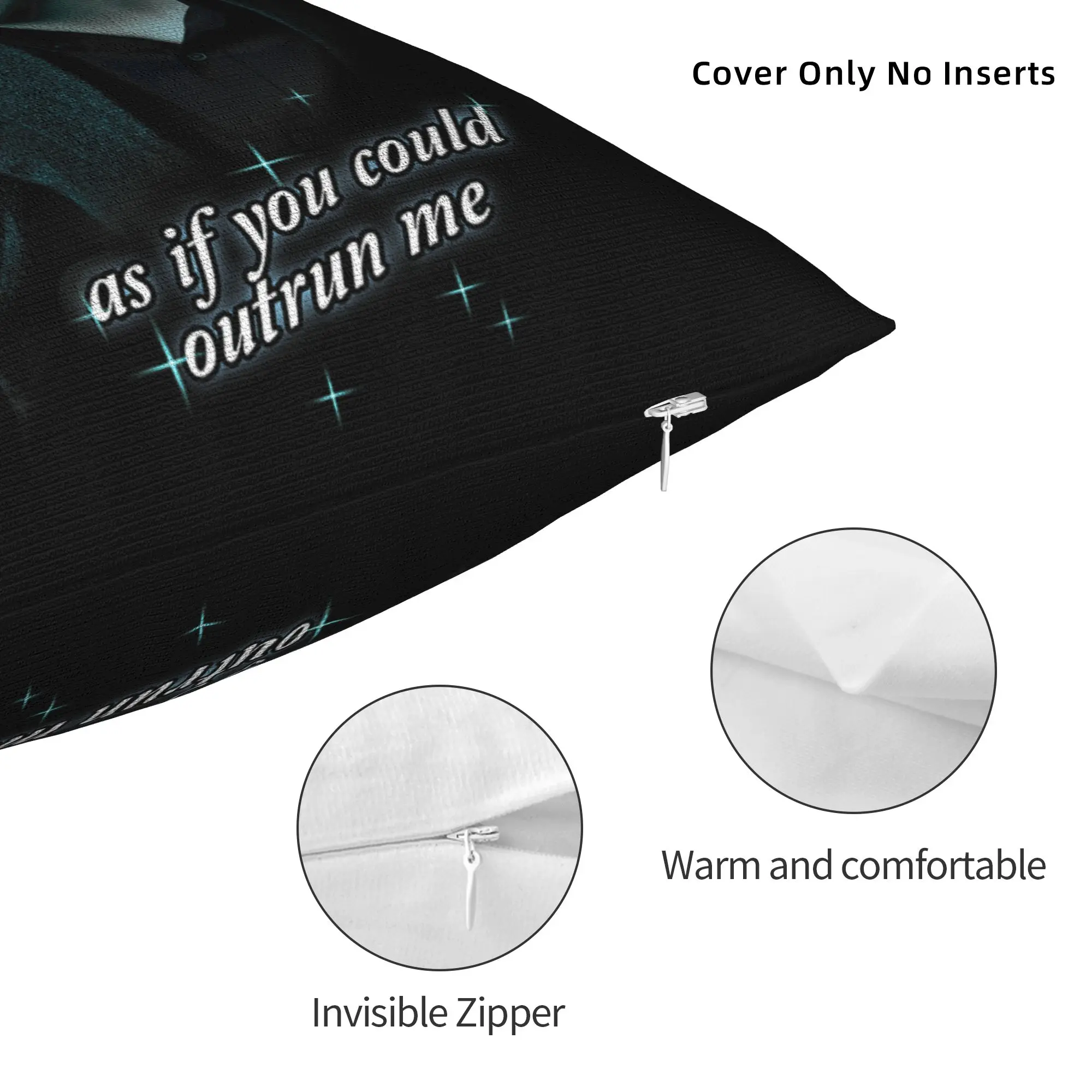 Twilights Vampire Edward Cullen Pillowcase Printed Polyester Cushion Cover Decorative Outrun Me Movie Pillow Case Cover Square