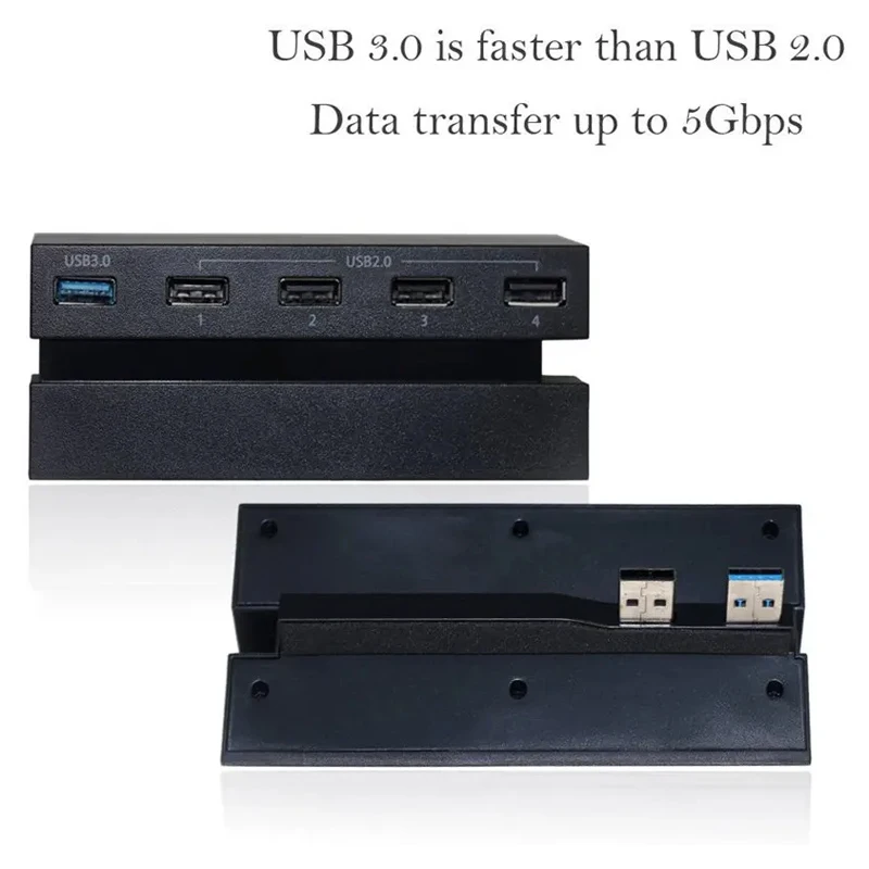 محور USB 3.0 و 2.0 لوحدة تحكم PS4 ، تمديد فاصل ، محول لمحطة لعب Sony ، 4 ، 5 ، منفذ ، ملحقات