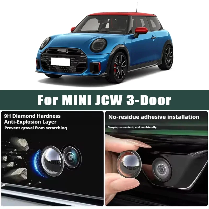 Car Camera Lens Protector 2PCS Rear View Backup Camera Cover Camera Protection Anti Scratch Waterproof For MINI JCW 3-Door