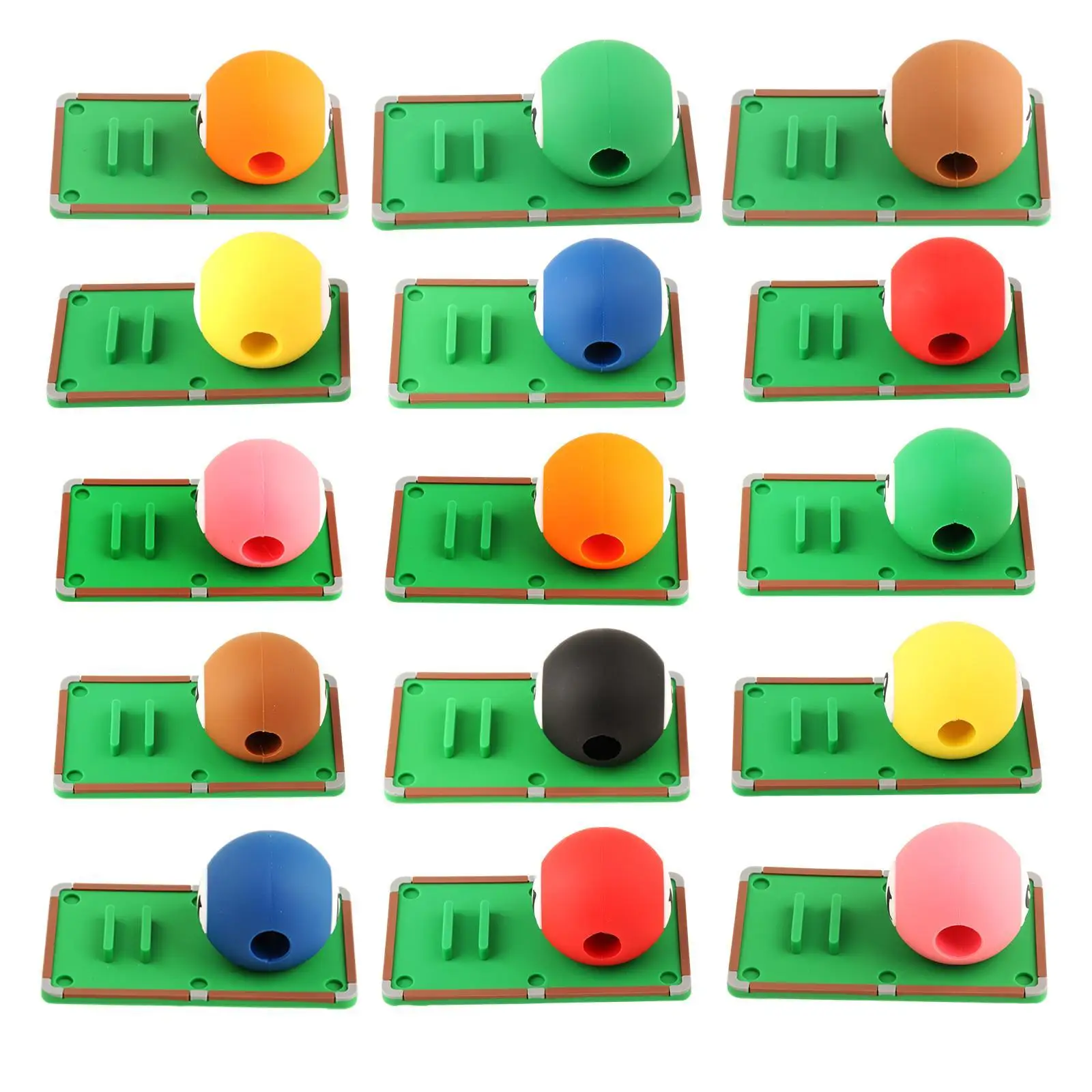 

Rubber Pool Cue Stroke Trainer Portable Training Ball Billiard Practice Tool for Table Games Beginners and Learners
