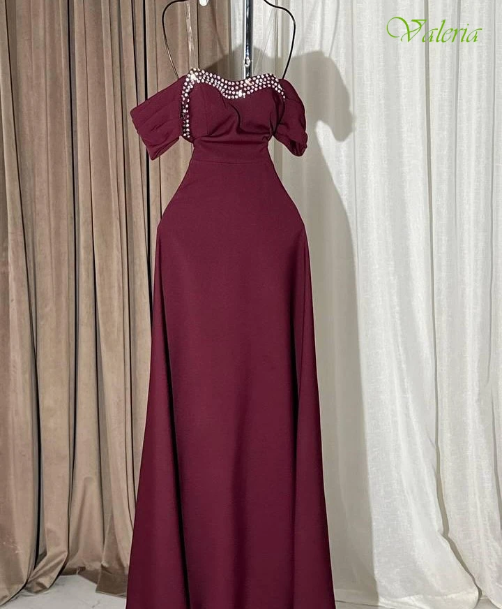 

Customized A-Line Boat Neck Elegant Formal Evening Dress and Fashion Temperament Party Gowns Delicate High Quality Prom Dress