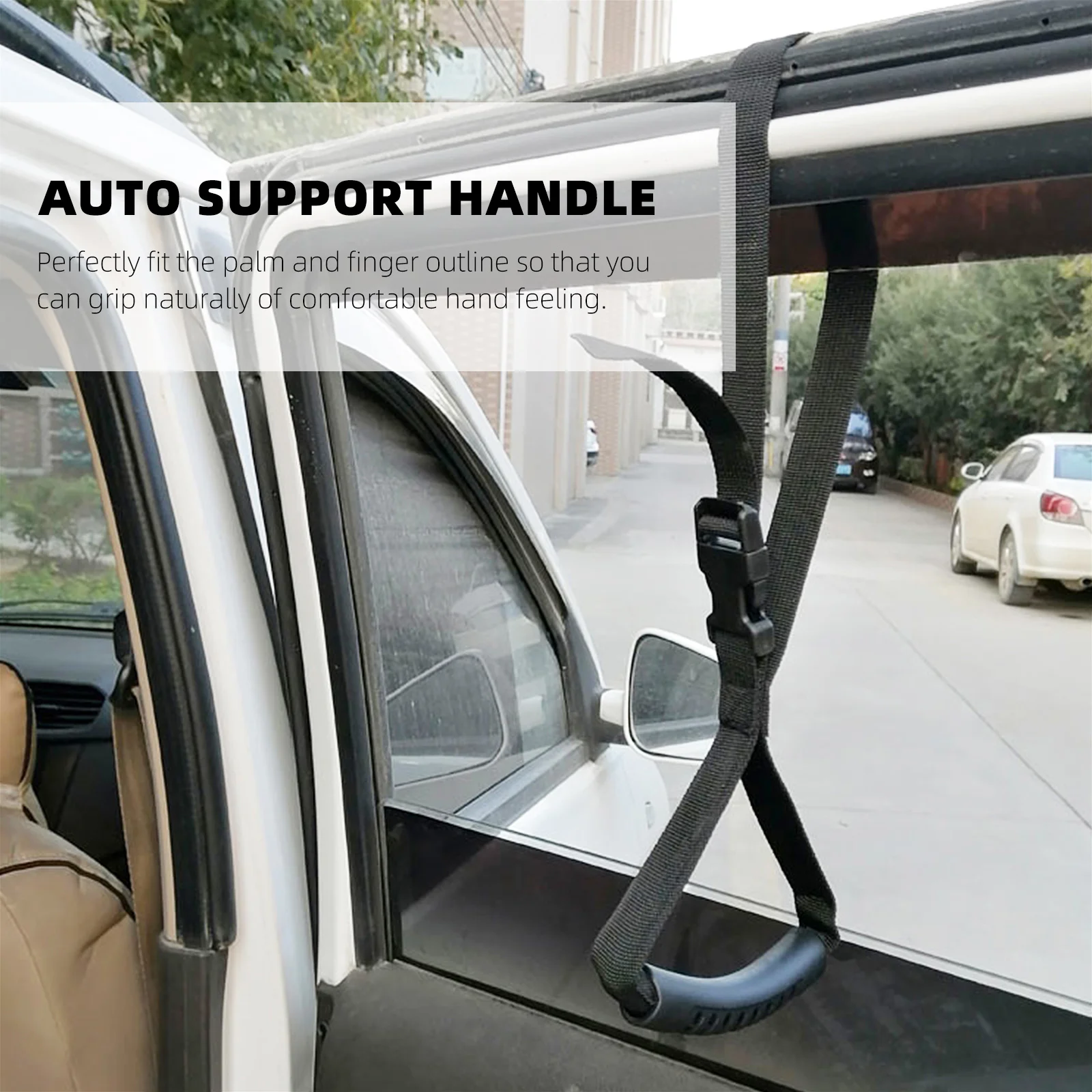 

Door Knobs Car Armrest Hand Hook Grip Auto Safety Support Handle Vehicle Black Auxiliary Elderly