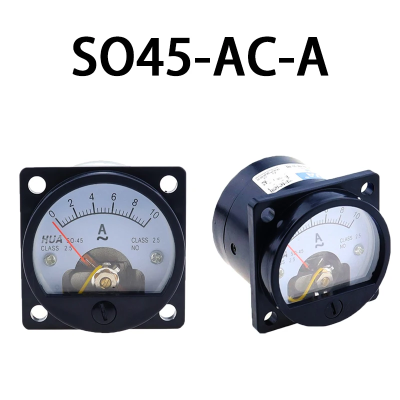 SO-45 AC Analog Ammeter 1A 2A 3A 5A 10A 15A 20A 30A 50A etc, Pointer meter/Current Meter/Panel Meter