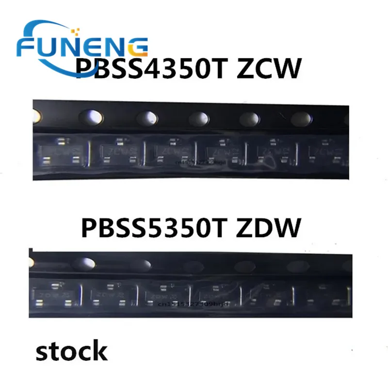 20pcs/ PBSS4350T ZCW PBSS5350T ZDW SOT-23 In Stock