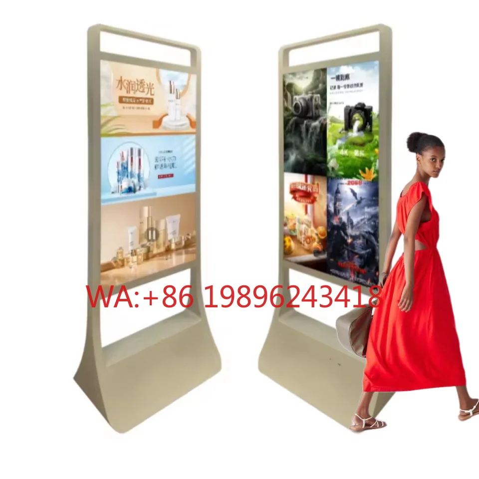 

Fashion Floor Standing Kiosk 55 Inch Android Video LCD Advertising Player Equipment Indoor Totem Digital Touch Signage Display