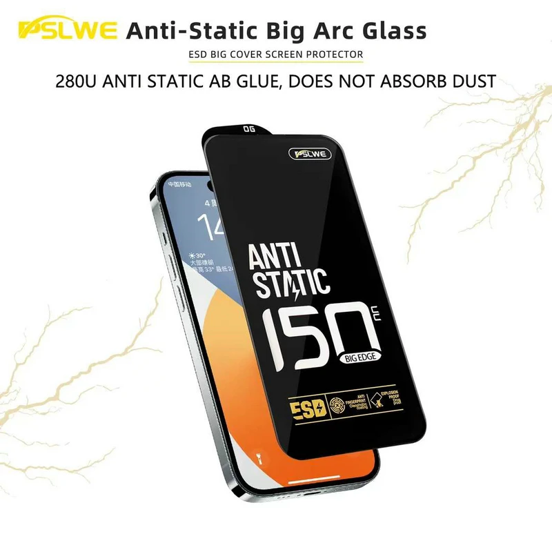 10 قطع آيفون 17 برو HD واقي شاشة زجاجي فولاذي LH2 مادة مقاومة للخدوش اليومية