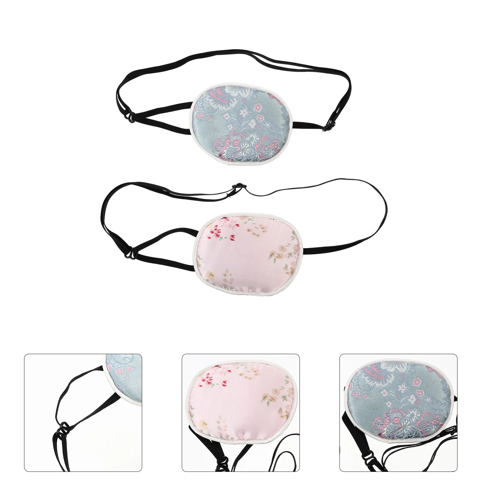 2 Pcs Eye Patches for Kids Silk Low Vision Goggles Lazy Light Blocking Children Pad One