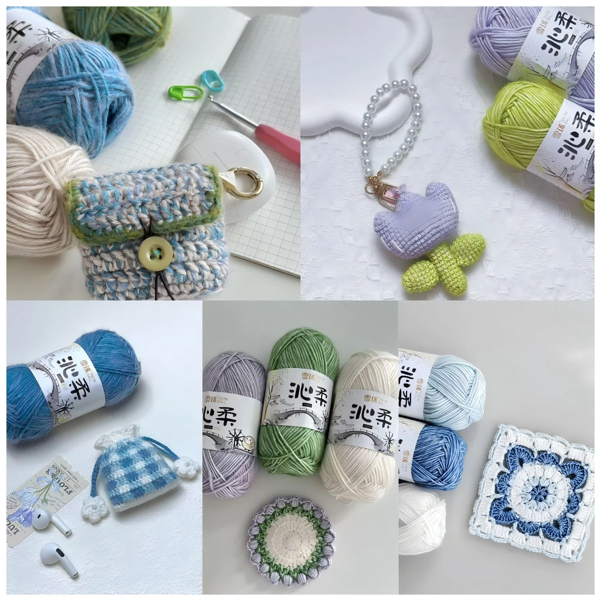 50 جرام غزل القطن عالي الجودة رش بخيوط الصوف ، DIY بها بنفسك قبعة منسوجة يدويا وشاح السجاد خيط الكروشيه ، غزل محبوك ناعم صديق للبشرة #4