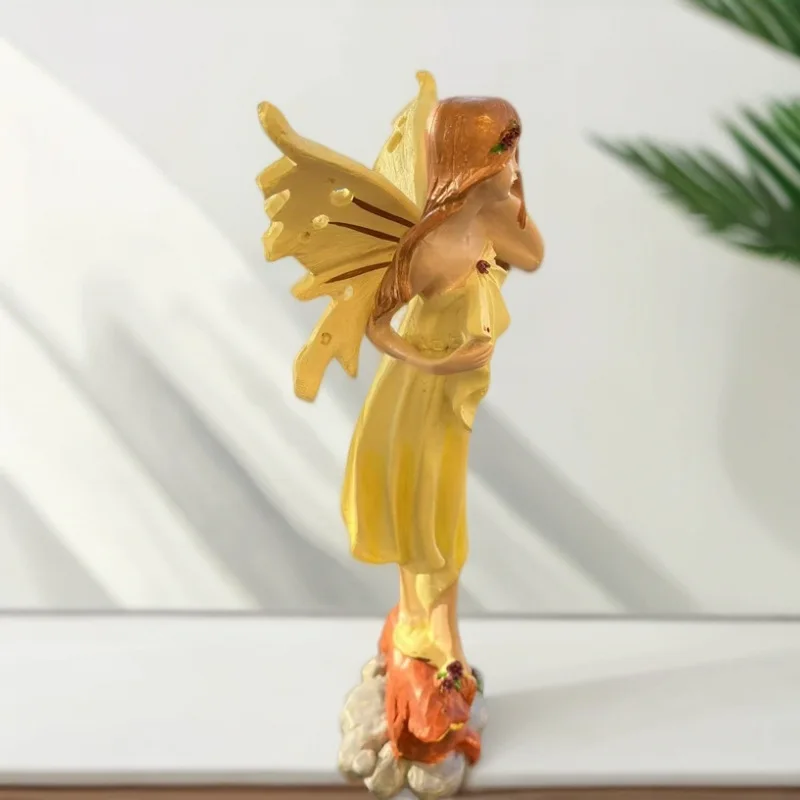 Nordic Cute Girls Resin Elf Angel Ornaments Home Room Furnishing Decoration Crafts Office Desk Fairy Statue Accessories Decor