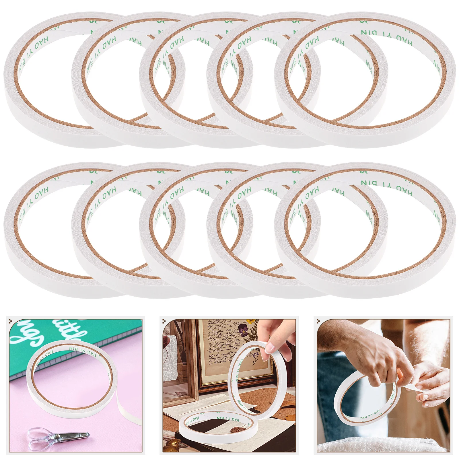 10 قطعة 1X800 سنتيمتر شريط لاصق على الوجهين الثقيلة الحرفية إصلاح تصاعد تحديد مكتب المدرسة المنزل لوازم مكتبية الأجهزة