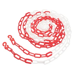 JOBarrière de protection en plastique pour le contrôle des foules, sécurité, avertissement, rouge, 5 m