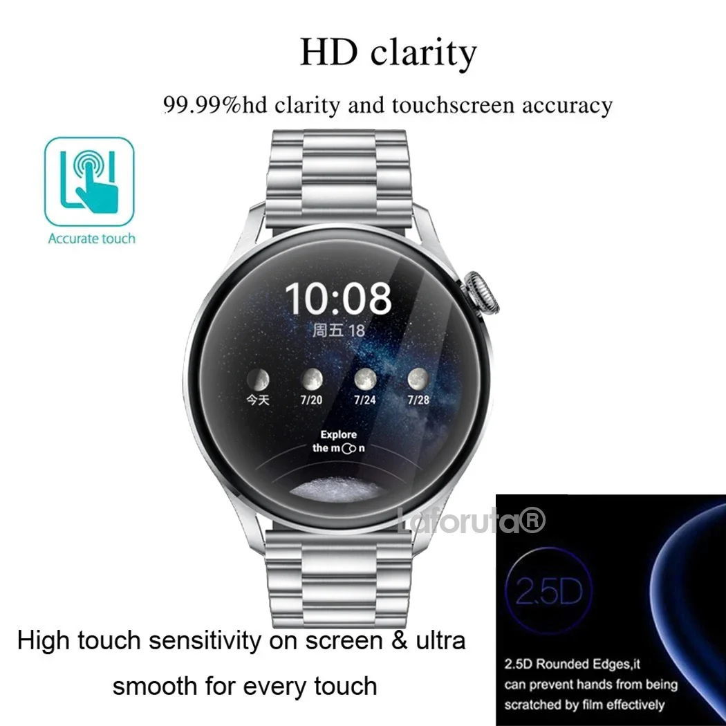 Tempered Glass For Huawei Watch 3 46mm smartwatch 9H Accessories HD Protective Film Huawei Watch 3 Screen Protector 1 3 5Pcs