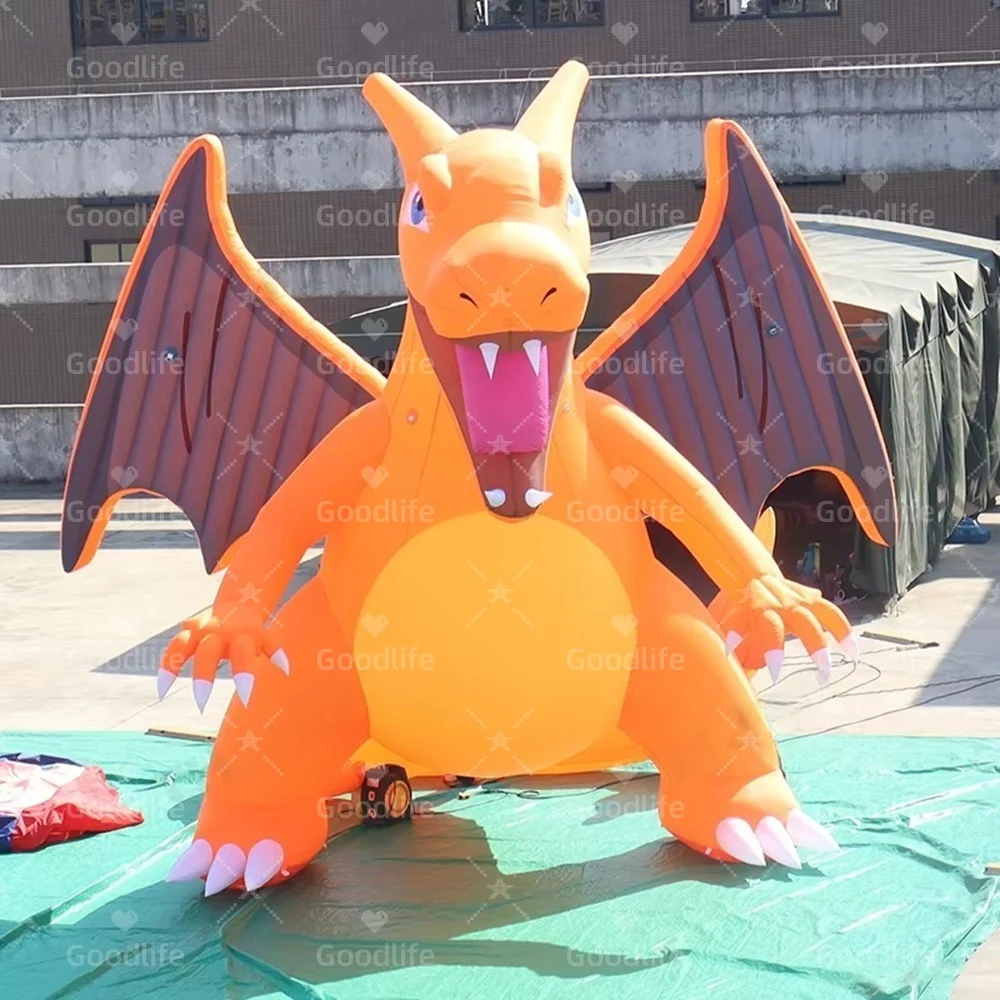 

Pokemon Charizard Giant Inflatable Outdoor Advertising Inflatable Model For Event Party Yard Decor for Holiday Patio Garden Lawn