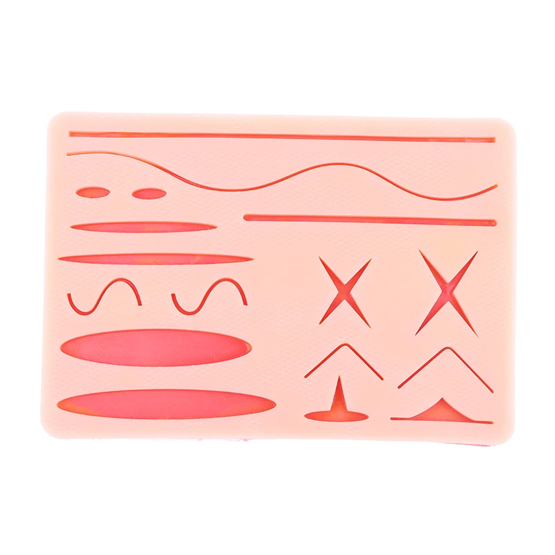 Suture Silicone Surgical Training Skin Medical Silicone Suture Practice Pad Reusable Teaching Model