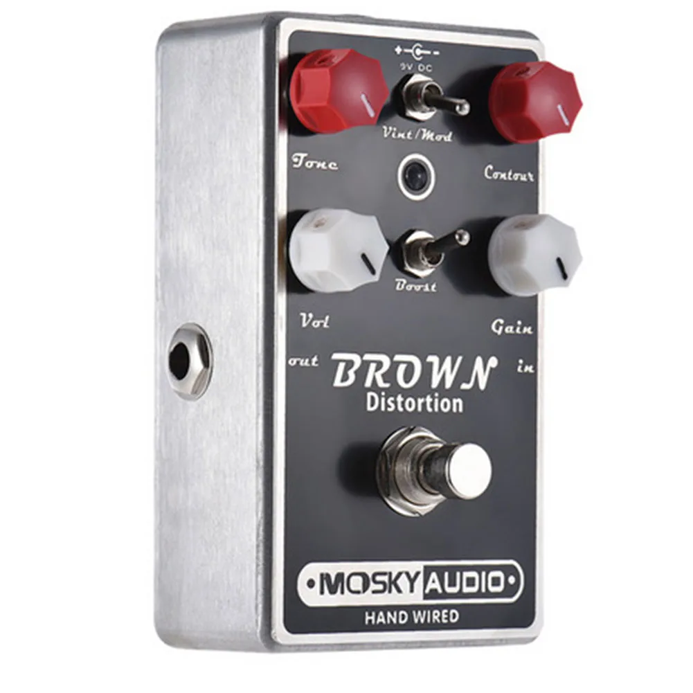 Enhance Your Guitar Playing with Mosky Brown Distortion Guitar Effect Pedal Tone Contour Volume and Gain Adjustments