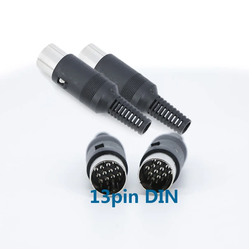 DIN Plug 13 PIN Male Inline Audio Adapter cable S Connector DIN-13P Plug big Audio AV Connector For Keyboard Computer Kenwood