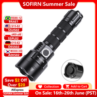 Sofirn C8G Powerful 21700 LED Tactical Flashlight SST40 2000lm 18650 Recharge Battery Torch with ATR 2 Groups Ramping Indicator