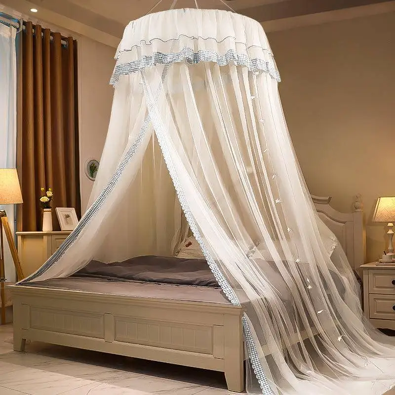 Princess Style Dome Shaped Mosquito Net Breathable Encrypted 10 Meter Bed Size Single Person Summer Use No Installation Needed