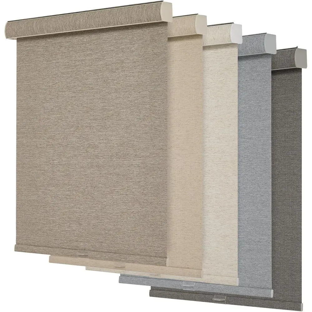 Blackout Roller Shades or Windows,Cordl,Linen abric,Roller Blinds,Thermal Insulated abric UV Protection,Window Shades or Home,Oi