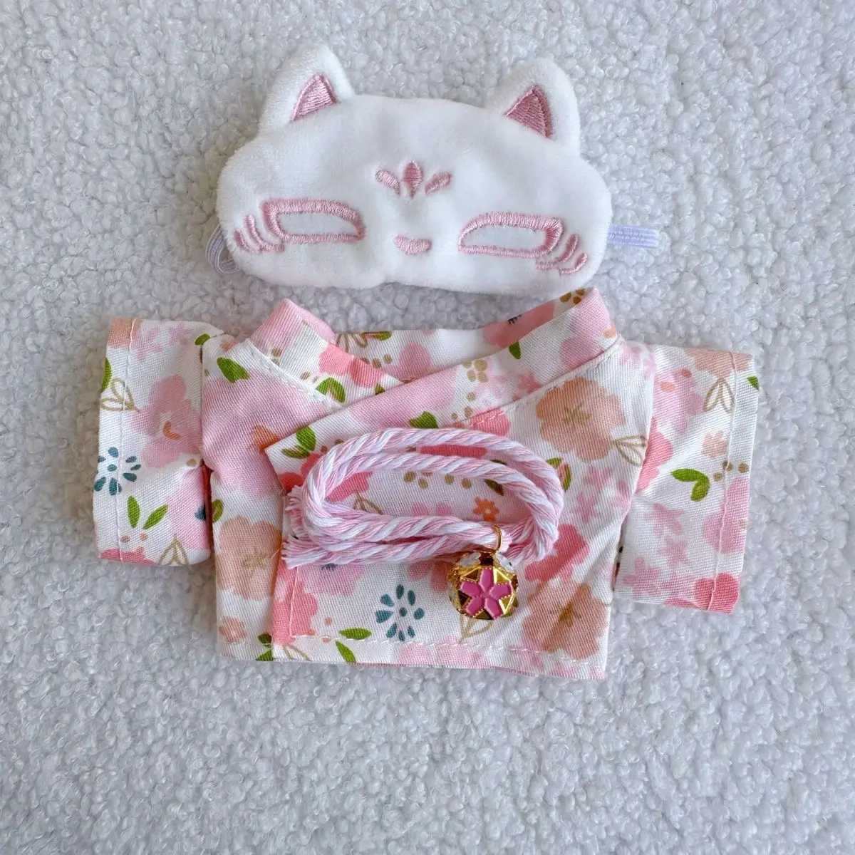 For 15/17cm Labubu Doll Clothes Kimono Bathrobe Belt Blinder Doll Accessories Changing Dress Sitting Party Game DIY Gift Toys