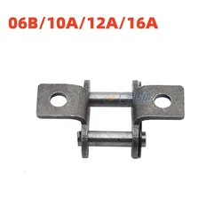 1Pcs Double Side Single Hole Curved Plate Roller Chain Conveyor Driving Chain 06B/10A/12A/16A