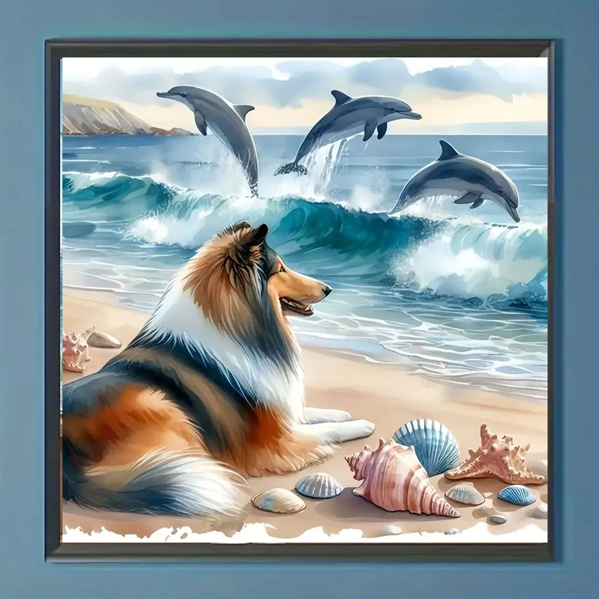 مجموعة طلاء ماسية خماسية الأبعاد، مجموعة تطريز متقاطعة ماسية كاملة يمكنك صنعها بنفسك، مناسبة لتزيين جدران المنزل - إبداع الهدايا - هولي مثالي