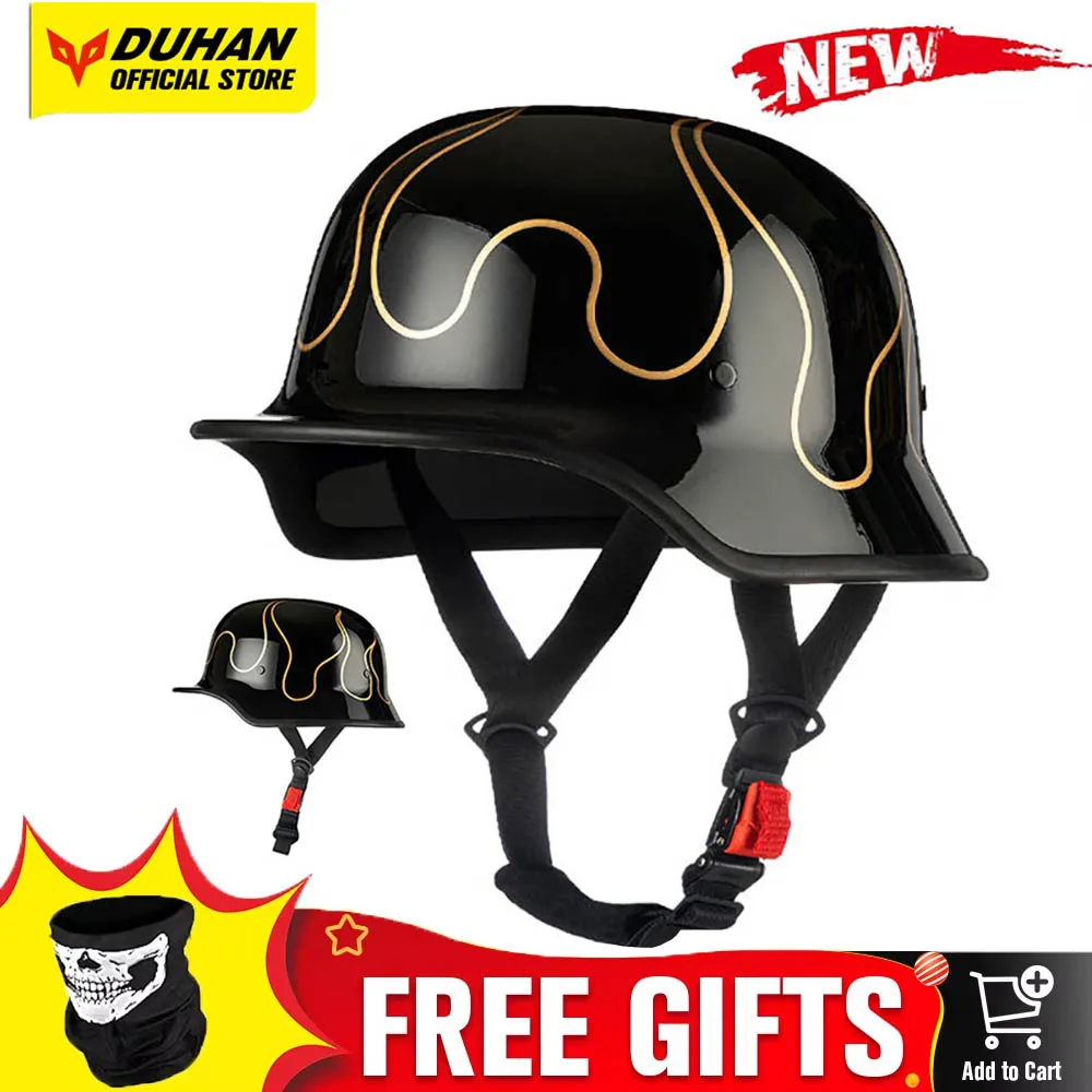 

Retro Moto Half Helmet DOt Certification Motorcycle Style Vintage Half Helmet Scooter Motorbike Casco Moto Helmet