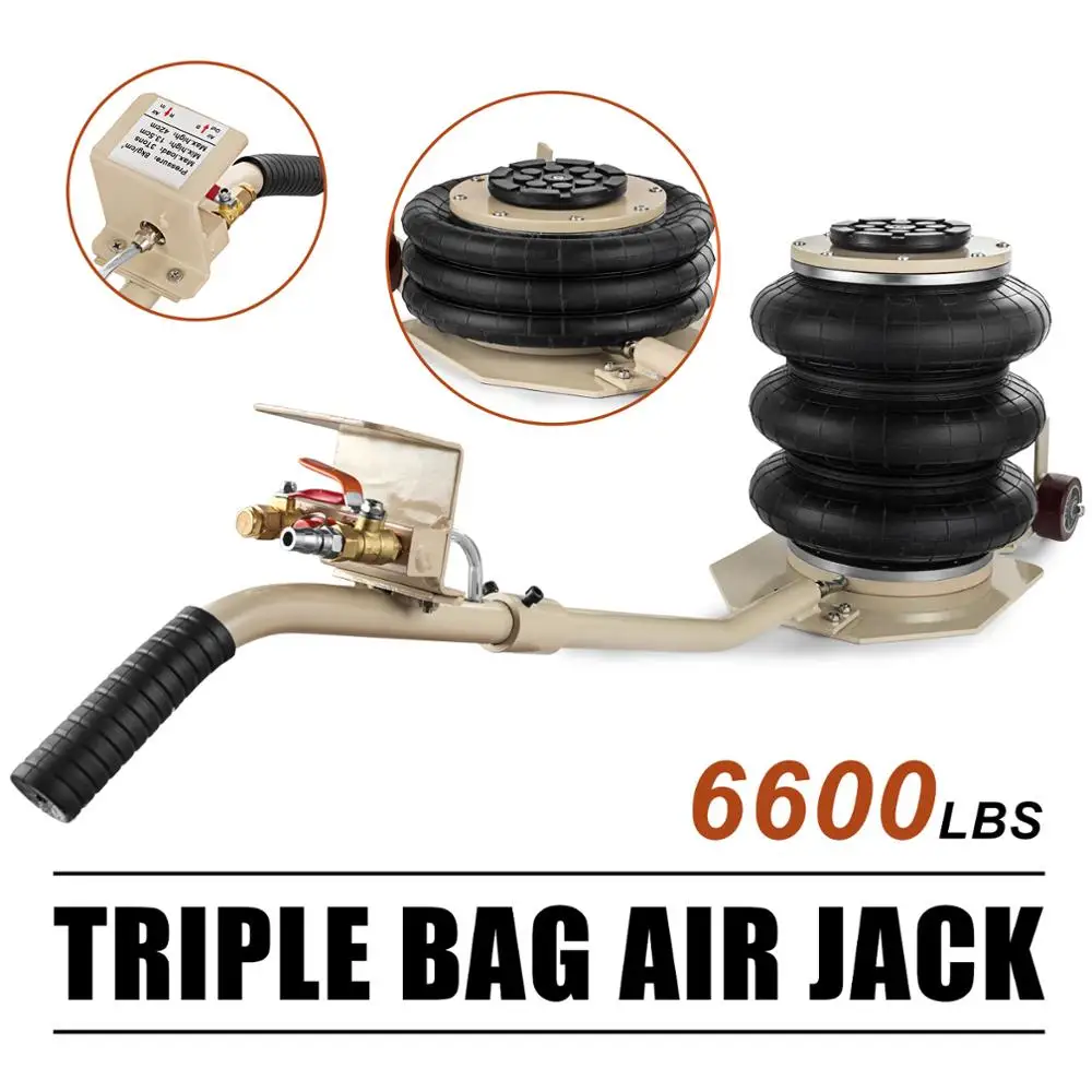 AIR JACK 3 Layers balloon jack trolley garage floor race Handle