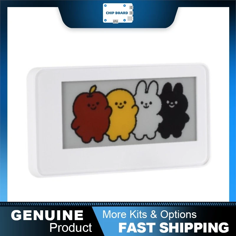 Waveshare 2.9inch NFC e-Paper Display G 4 Color Red Yellow Black White Battery Free Industrial ABS Case Low Power Display Module
