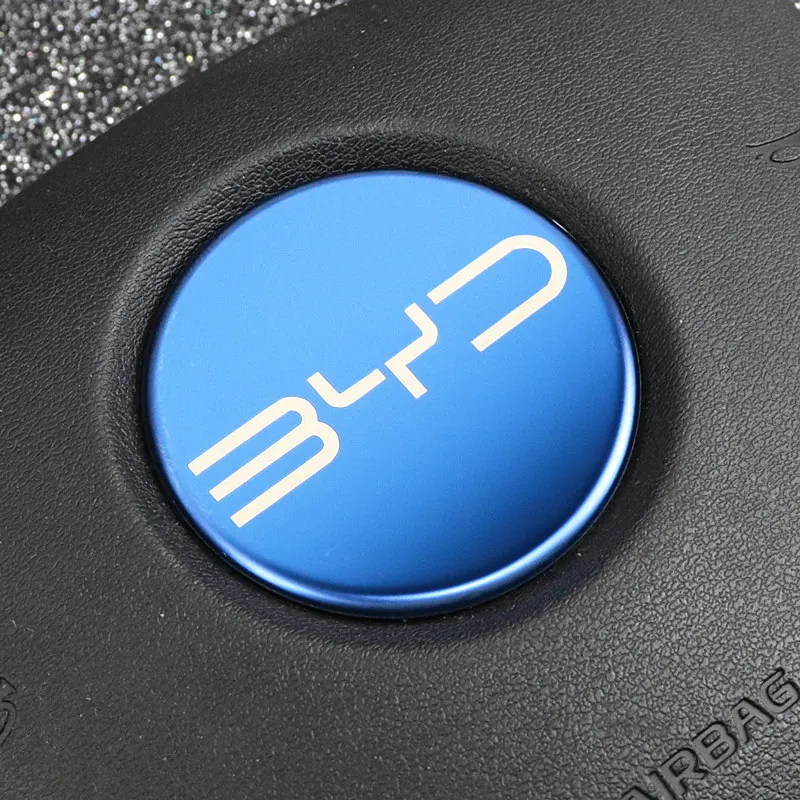 For BYD Song Plus Dmi Qing Plus Han Tang Dmi Car Steering Wheel Sticker Stainless Steel Steering Wheel Modified Protective Cover