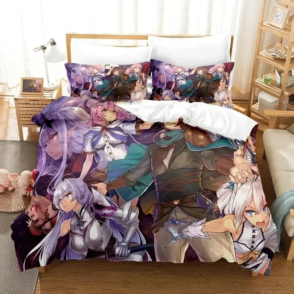 Anime Redo of Healer Bedding set Printed Duvet Cover Pillowcase Single Double Queen Super King Size Sets 4