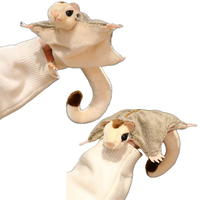 Lifelike Sugar Glider Plush Toys High Fidelity Flying Squirrel Plushie Slap Bracelet Animals Simulation Stuffed Doll Kid Gift
