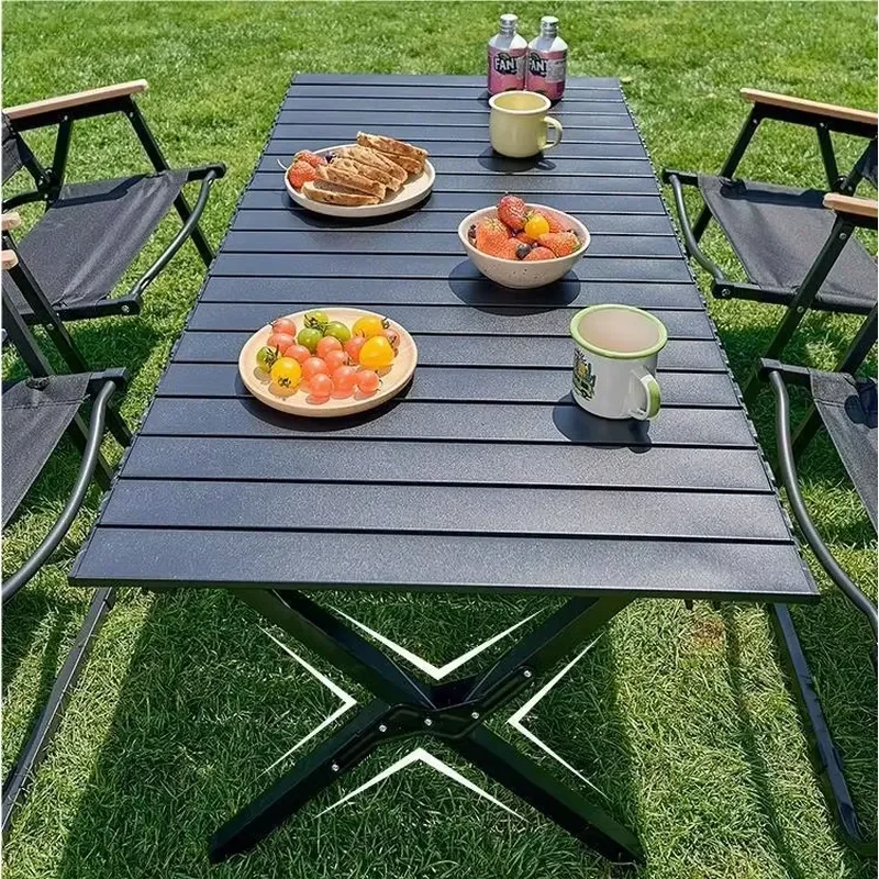 FOR OUTDOOR EGG ROLL CARBON STEEL FOLDING TABLE AND CHAIR SET WITH KERMIT CHAIR CAMPING AND OUTDOOR FURNITURE WHOLESALE
