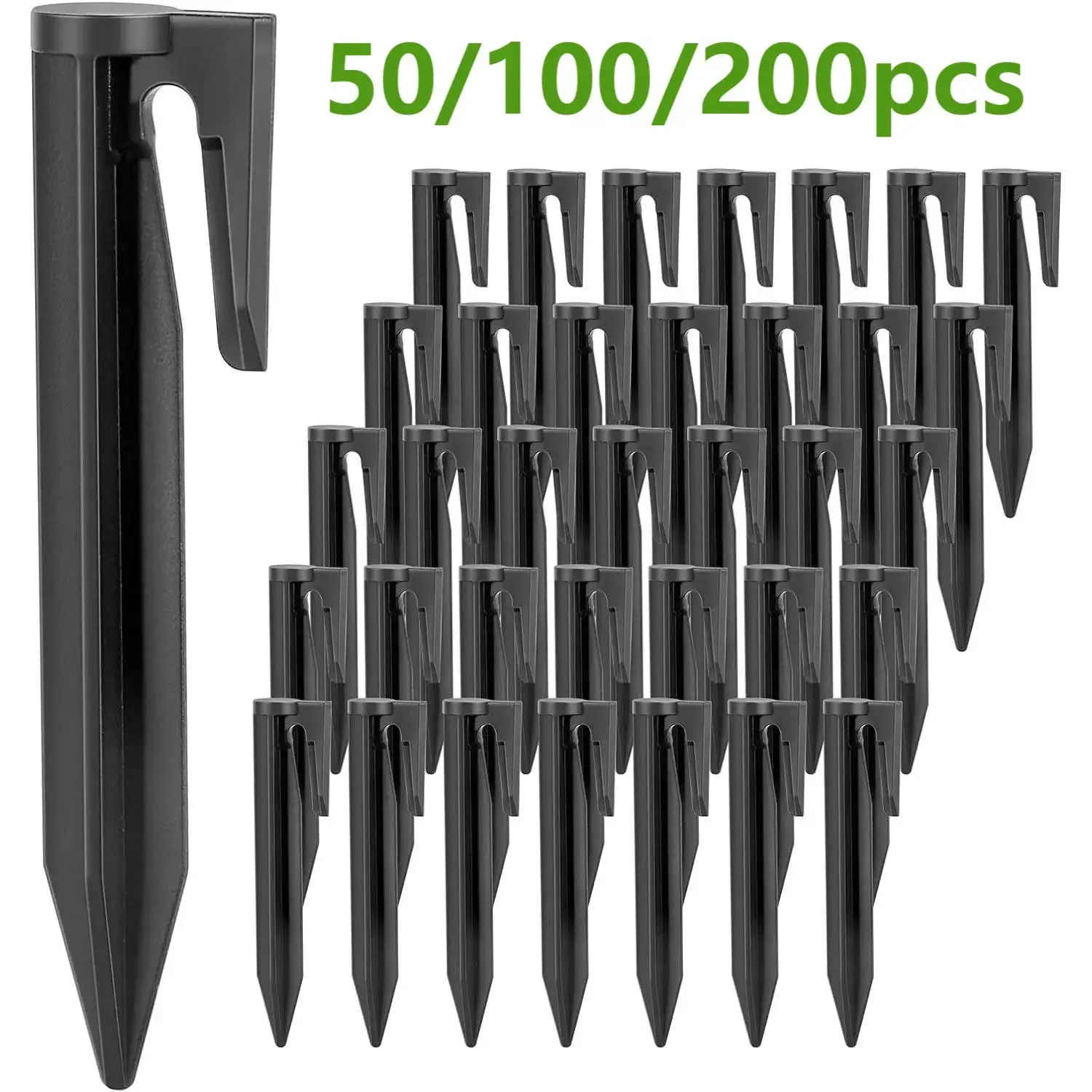 50/100/200Pcs Garden Lawn Mower Pegs Environment-friendly Ground Pegs Laying Boundary Cables Robotic Lawn Mower Accessories 2025