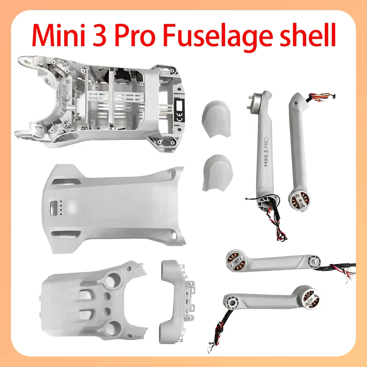 

Original Mavic Min3 Pro body upper and lower shells, front and rear left and right arm side covers suitable for DJI Min3 Pro