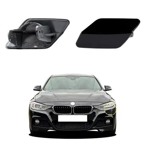 BMW 3 시리즈 F30 F31 M-Sport 2013-2018 용 앞 범퍼 헤드 램프 클리너 노즐 커버 캡 페인트 51118056613 51118056614