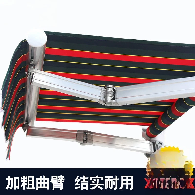 

Outdoor awning Telescopic canopy Sun awning Pavement Rain hitch Car shed Hand crank balcony Aluminum alloy folding canopy