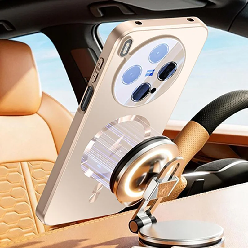 For Vivo X300 Pro Case Luxury Magnetic Matte Shockproof Cover PC Hard Back Cover For Vivo X300 X300Pro Funda