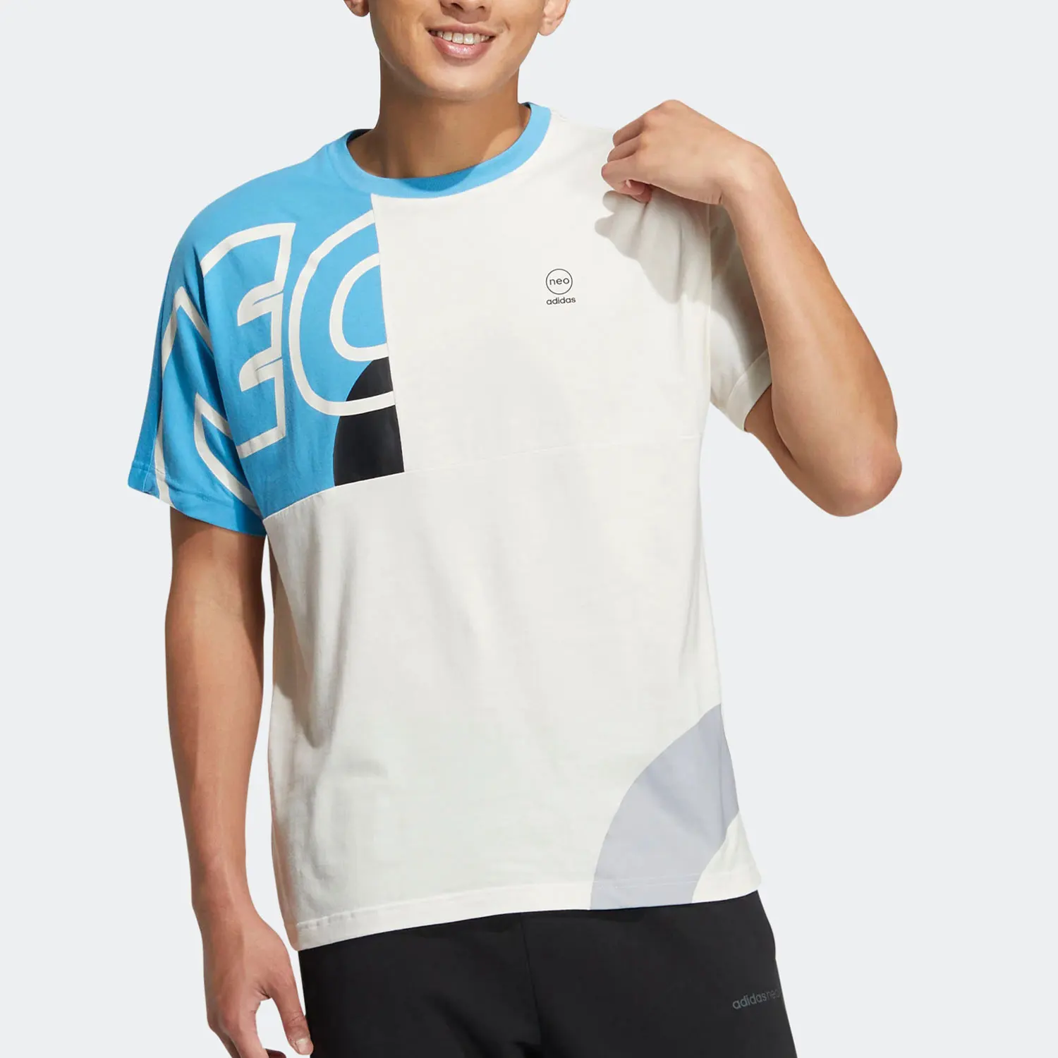 

Adidas Official Authentic Neo Summer New Men's Sports Casual Short-sleeve T-shirt HS8826