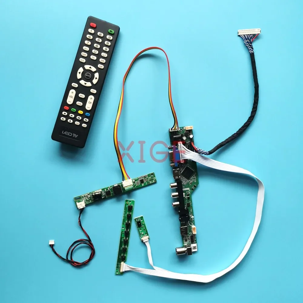 

Для LM270WF5 LM270WF6 LM270WF7 Комплект платы драйвера 1920*1080 ЖК-дисплей USB + AV + HDMI + VGA ТВ Аналоговый сигнал 30-контактный LVDS 27"