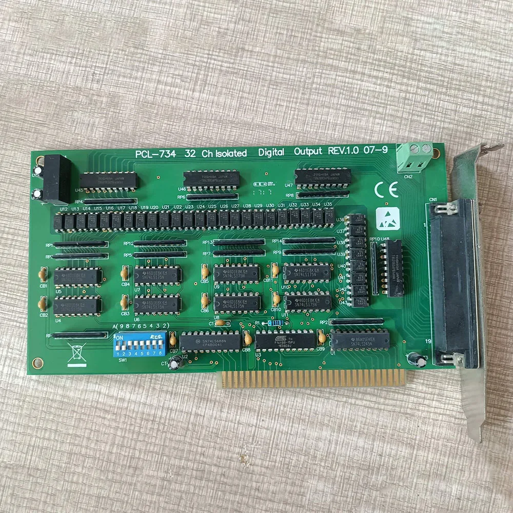 For Advantech 32 isolation digital output card PCL-734 REV.A1