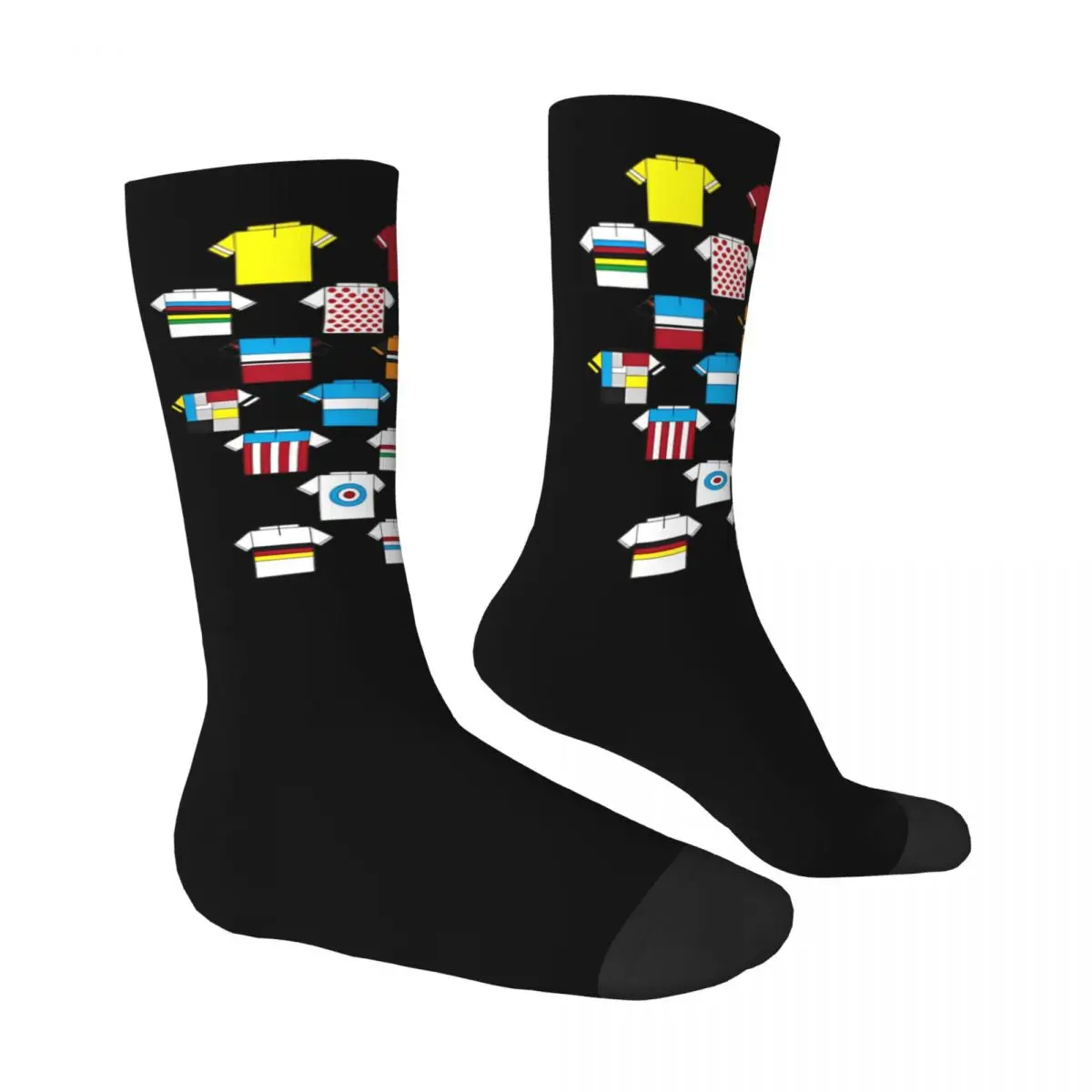 Calcetines Unisex para hombre Tour De Frances, medias De ciclismo Le, calcetines transpirables informales De invierno, calcetines antideslizantes estampados para escalada